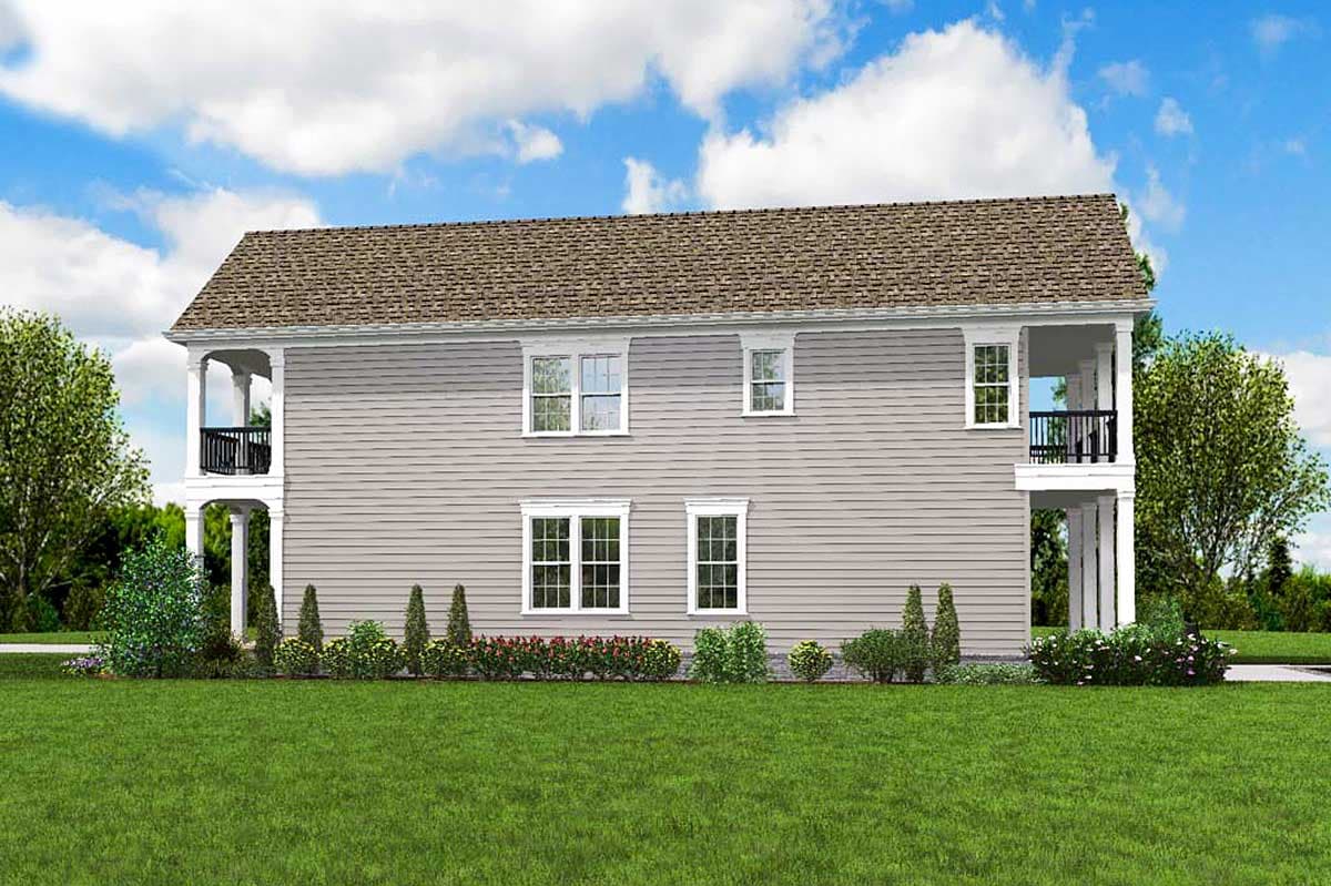 Plan 69519AM: 4-Bed Southern House Plan with Stacked Porches - Image #11 - New Orleans, Southern, Southern Traditional, Traditional