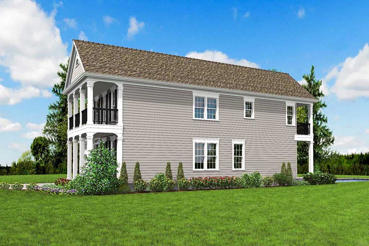 Plan 69519AM: 4-Bed Southern House Plan with Stacked Porches - Image #12 - New Orleans, Southern, Southern Traditional, Traditional