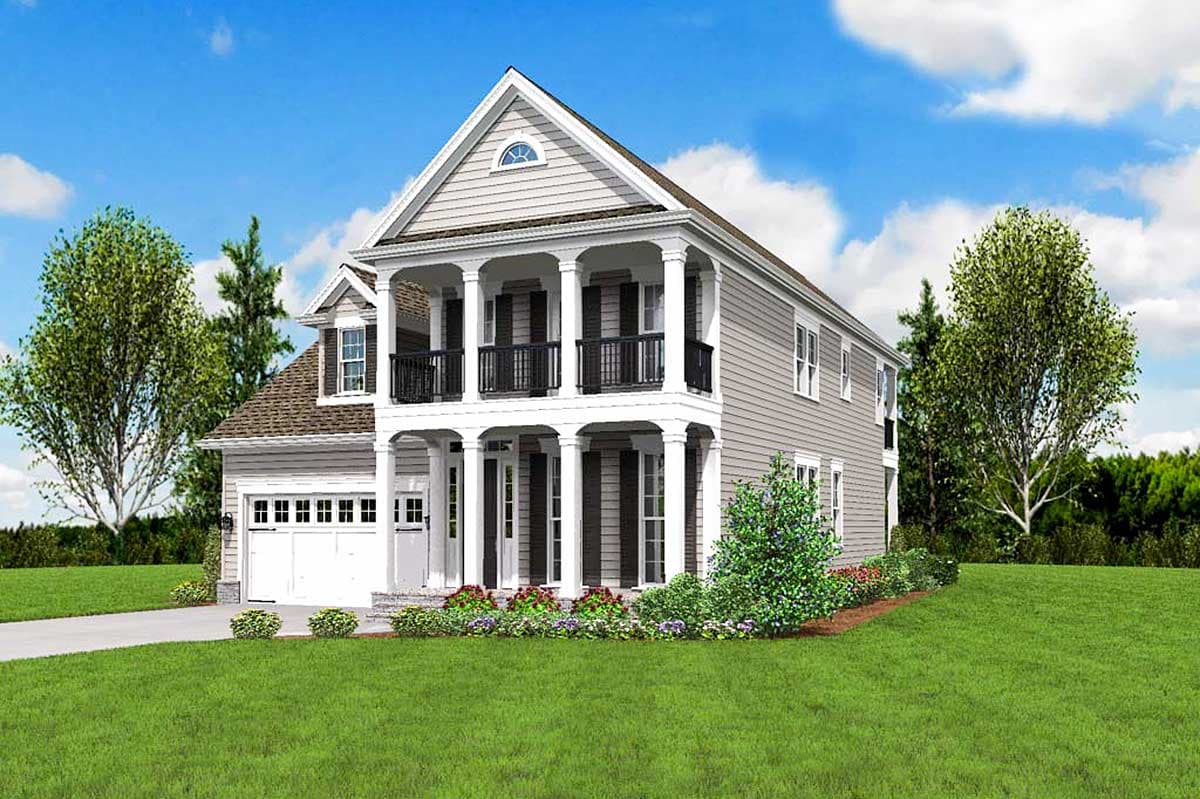 Plan 69519AM: 4-Bed Southern House Plan with Stacked Porches - Image #13 - New Orleans, Southern, Southern Traditional, Traditional