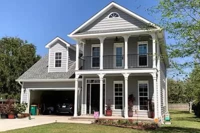 4-Bed Southern House Plan with Stacked Porches