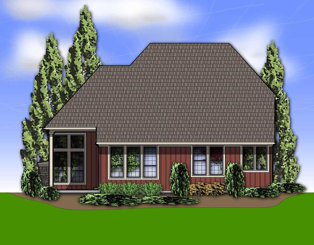 Plan 6952AM: Two-Story Home Plan with Open Living Area - Image #10 - Traditional