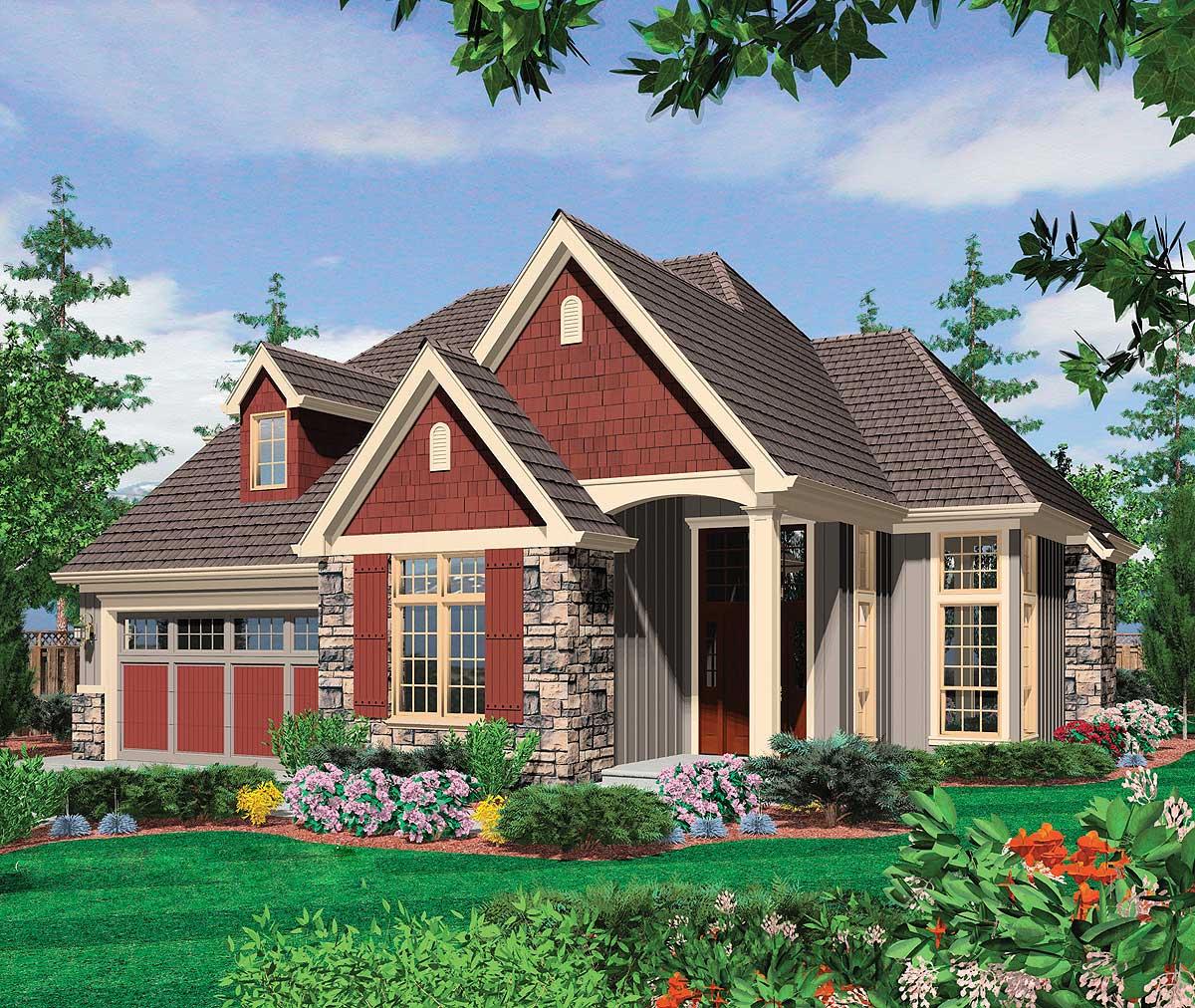 Plan 6952AM: Two-Story Home Plan with Open Living Area - Image #9 - Traditional