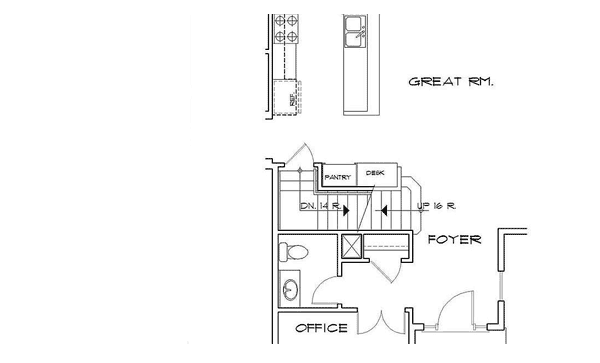 Plan 6952AM: Two-Story Home Plan with Open Living Area - Floor Plan - Basement Version

 - Traditional
