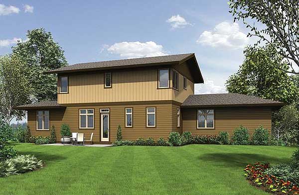 Plan 69520AM: Craftsman for Uphill Sloping Lot - Image #7 - Craftsman, Northwest