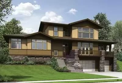 Craftsman for Uphill Sloping Lot
