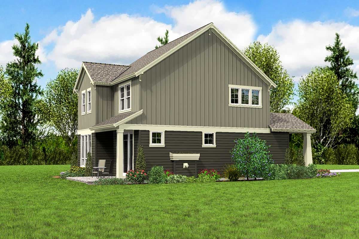 Plan 69522AM: Craftsman Cottage With Gabled Entry - 1635 Sq Ft - Image #6 - Craftsman, Northwest, Shingle