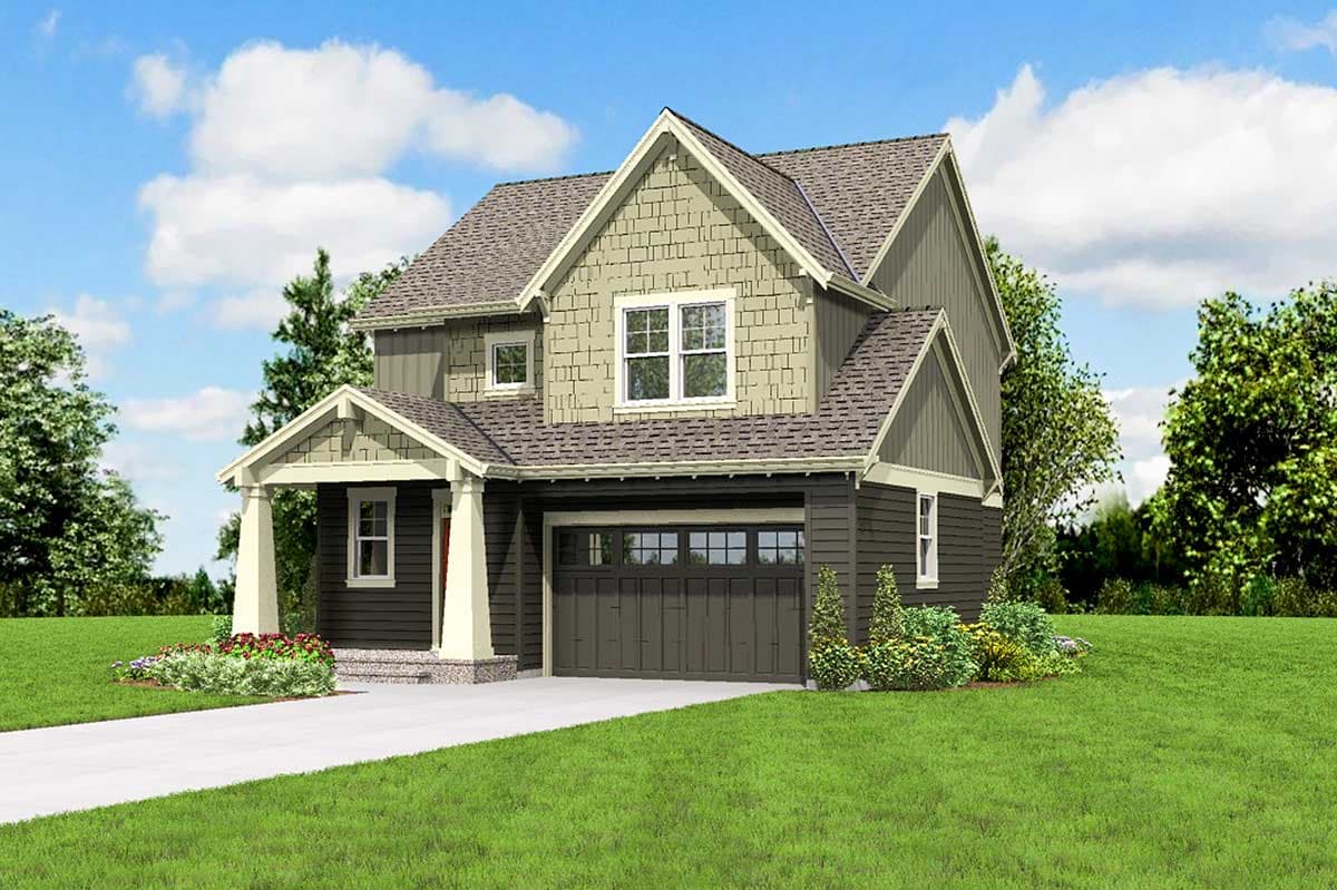 Plan 69522AM: Craftsman Cottage With Gabled Entry - 1635 Sq Ft - Image #12 - Craftsman, Northwest, Shingle
