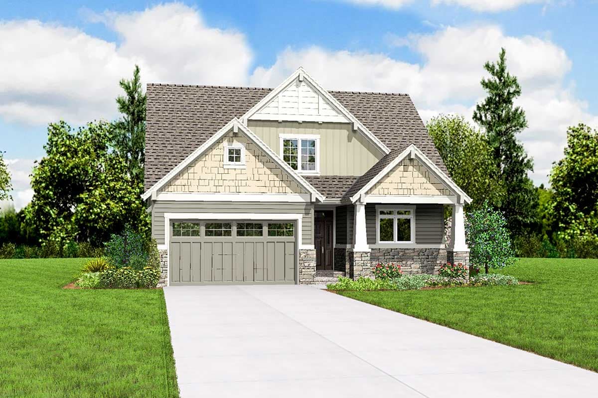 Plan 69527AM: Craftsman Cottage House Plan With Flexible Bedrooms - 1912 Sq Ft - Image #9 - Cottage, Craftsman, Northwest