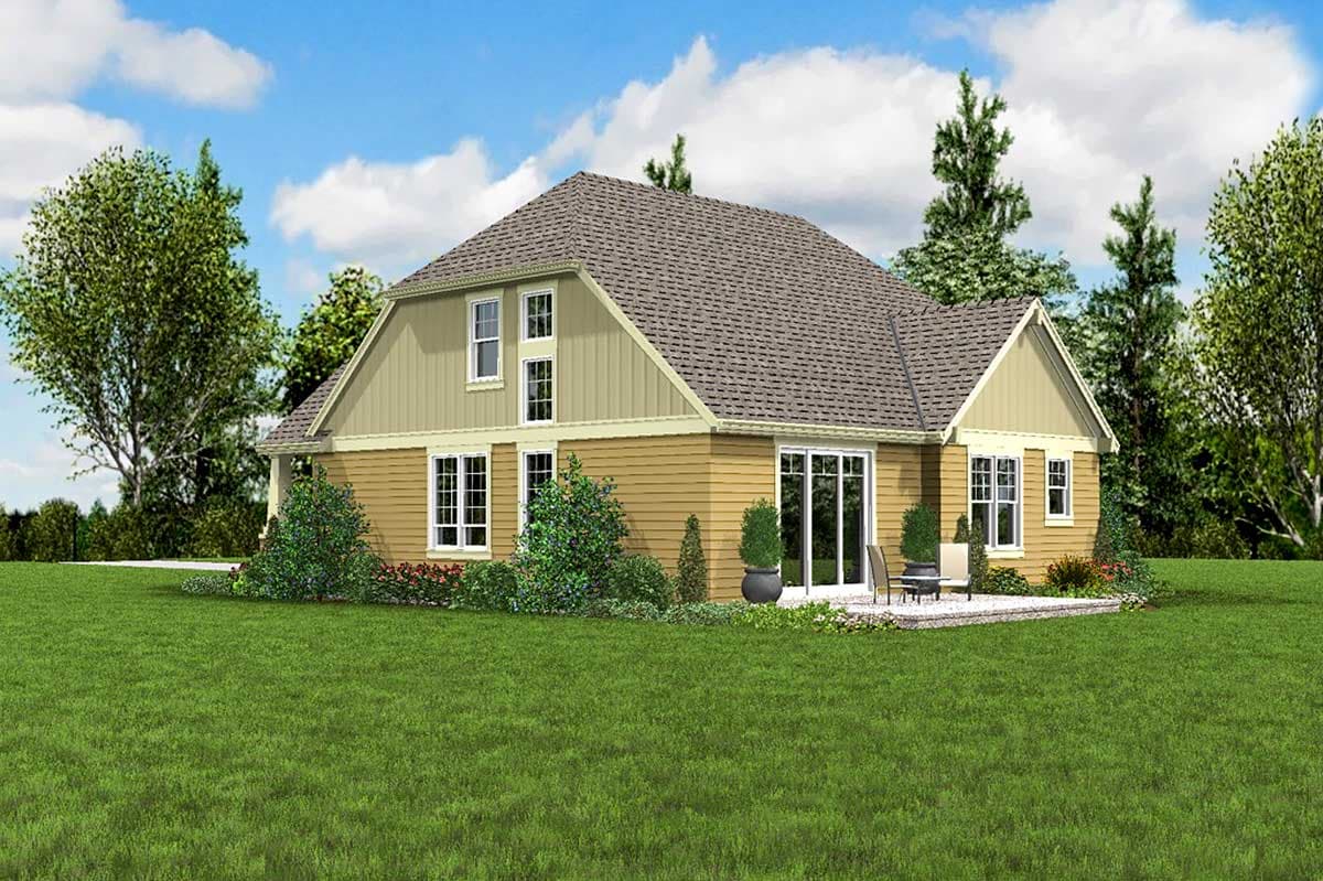 Plan 69528AM: Craftsman Cottage With Exterior Options - 1966 Sq Ft - Image #8 - Cottage, Craftsman, Northwest