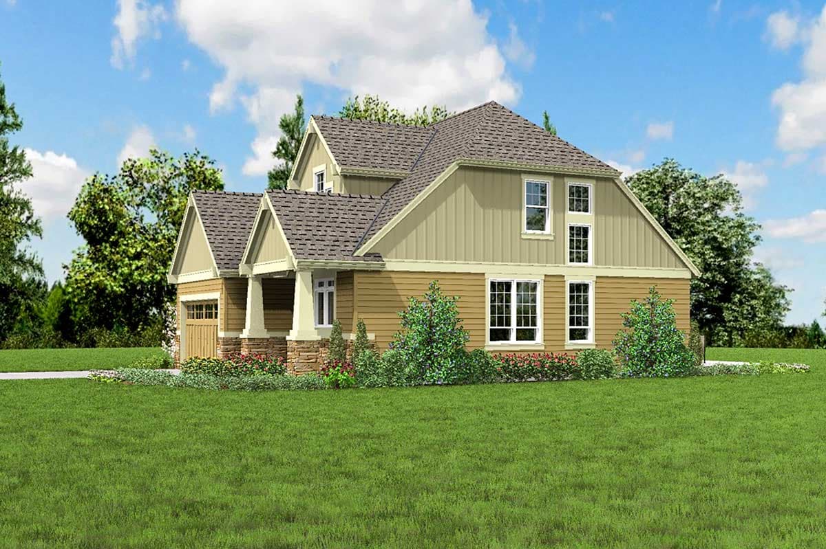 Plan 69528AM: Craftsman Cottage With Exterior Options - 1966 Sq Ft - Image #10 - Cottage, Craftsman, Northwest