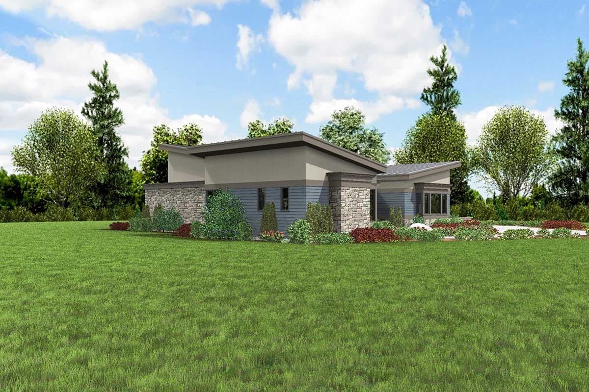 Plan 69530AM: Open, Airy and Attractive Mid-Century Modern House Plan - Image #14 - Contemporary, Mid Century Modern, Modern, Northwest, Prairie