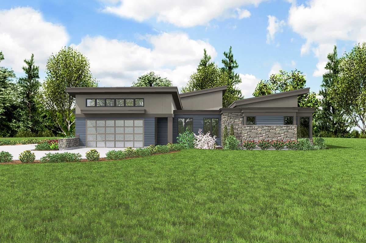 Plan 69530AM: Open, Airy and Attractive Mid-Century Modern House Plan - Image #20 - Contemporary, Mid Century Modern, Modern, Northwest, Prairie