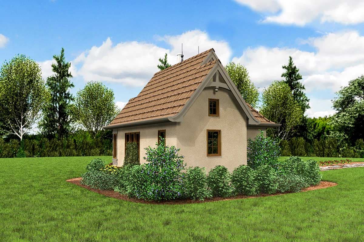 Plan 69531AM: Whimsical Cottage House Plan - 300 Sq Ft - Image #6 - Cottage, Country, European, Vacation