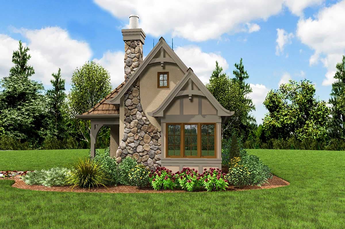 Plan 69531AM: Whimsical Cottage House Plan - 300 Sq Ft - Image #10 - Cottage, Country, European, Vacation