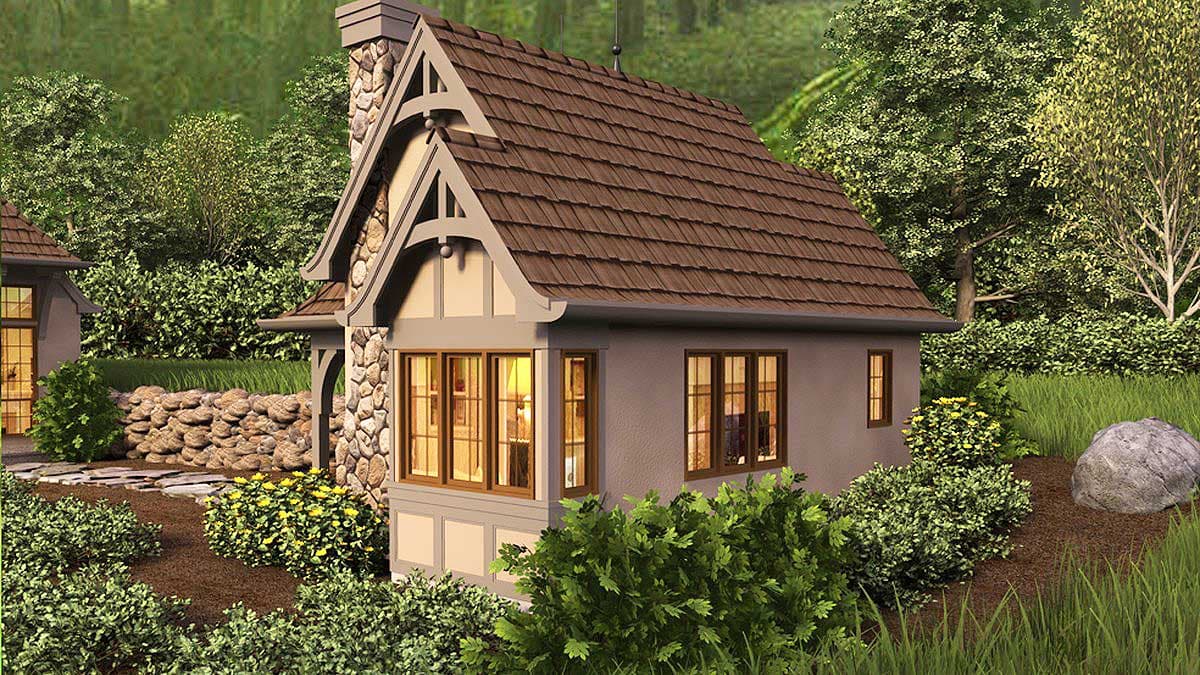 Plan 69531AM: Whimsical Cottage House Plan - 300 Sq Ft - Image #12 - Cottage, Country, European, Vacation