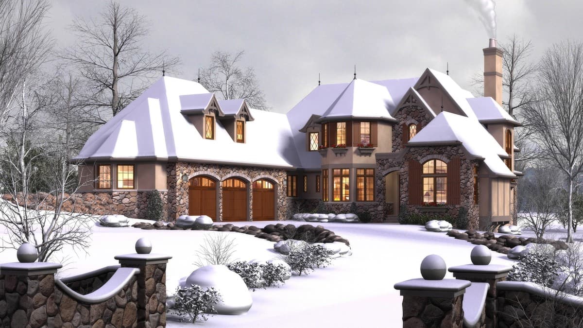 Plan 69532AM: Storybook 3 Bedroom Home Plan - Image #36 - European, Traditional