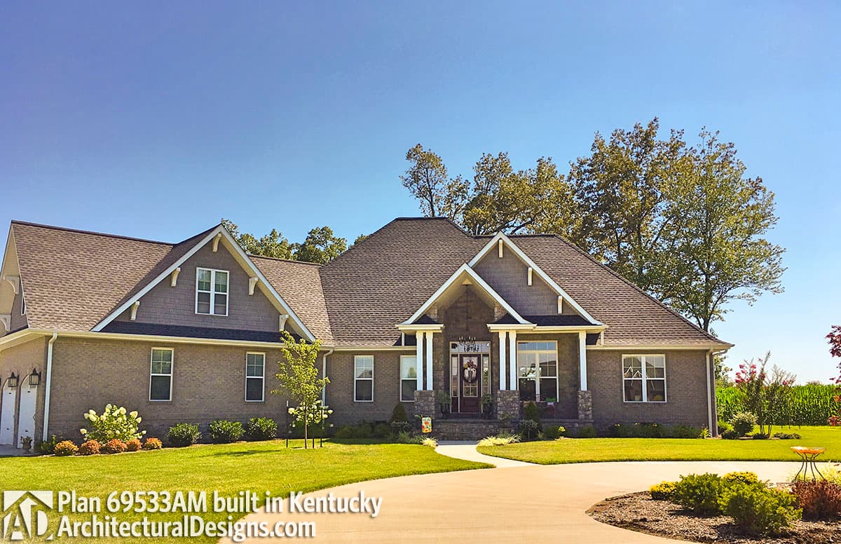 build gallery item - House Plan 69533AM comes to life in Kentucky!