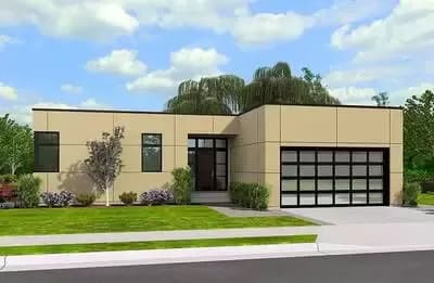 3 Bedroom Contemporary House Plan - 1624 Sq Ft