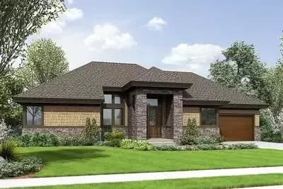 Contemporary Home Plan with Lower Level Game Room