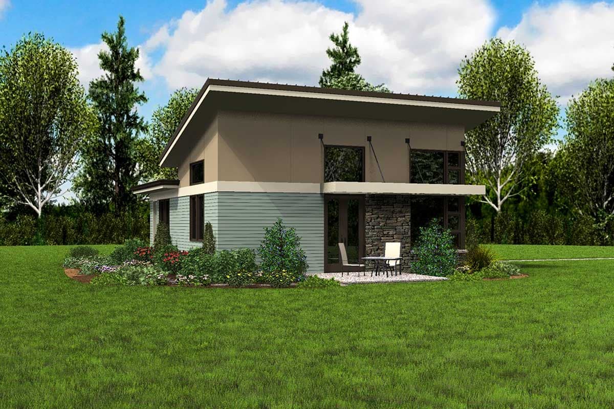 Plan 69537AM: Impressive Contemporary Getaway - Image #7 - Mid Century Modern, Modern, Prairie