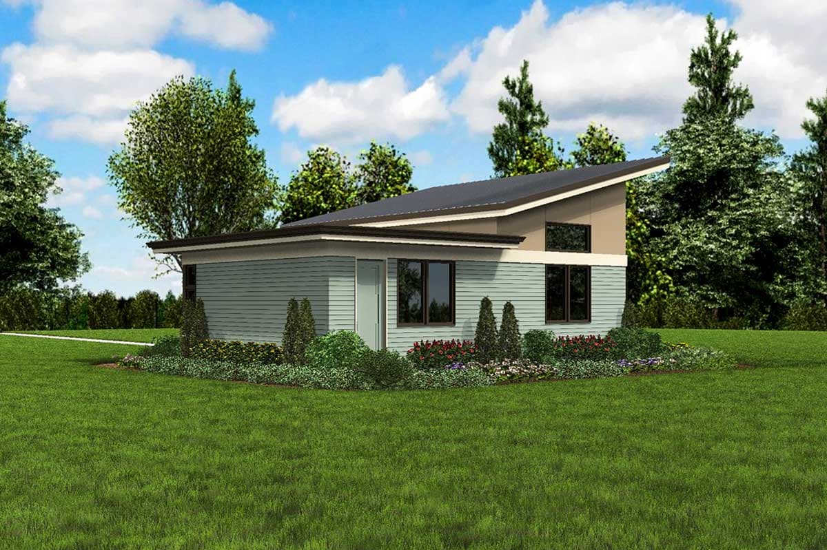 Plan 69537AM: Impressive Contemporary Getaway - Image #10 - Mid Century Modern, Modern, Prairie