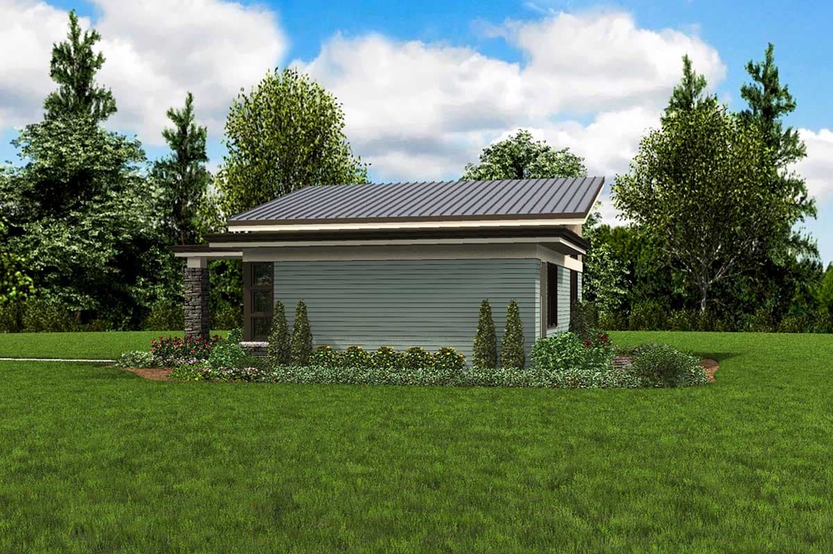 Plan 69537AM: Impressive Contemporary Getaway - Image #11 - Mid Century Modern, Modern, Prairie