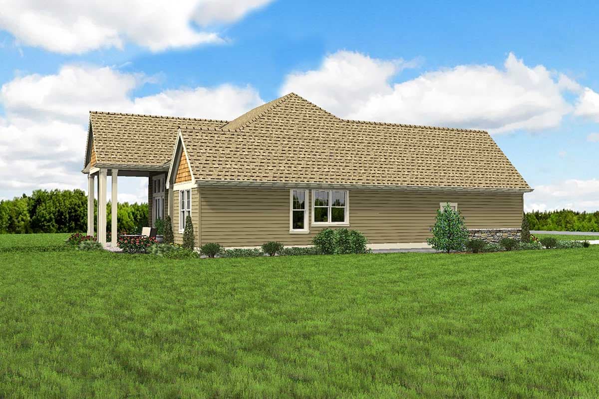 Plan 69538AM: 3-Bed Craftsman House Plan with Flex Room and Optional Bonus - 2200 Sq Ft - Image #7 - Country, Craftsman, Northwest
