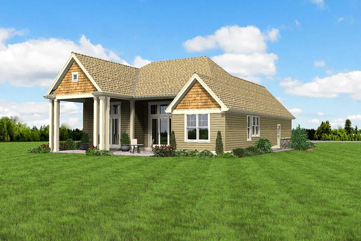 Plan 69538AM: 3-Bed Craftsman House Plan with Flex Room and Optional Bonus - 2200 Sq Ft - Image #8 - Country, Craftsman, Northwest