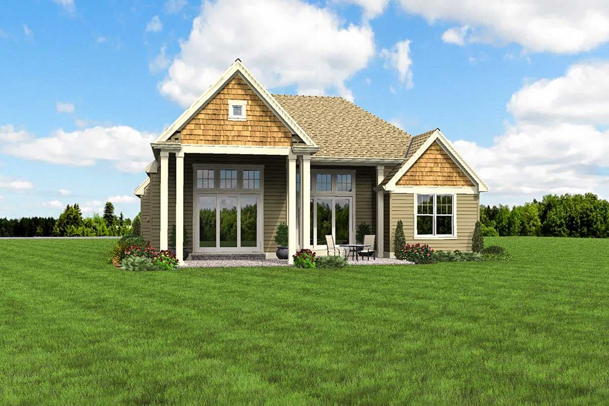 Plan 69538AM: 3-Bed Craftsman House Plan with Flex Room and Optional Bonus - 2200 Sq Ft - Image #9 - Country, Craftsman, Northwest