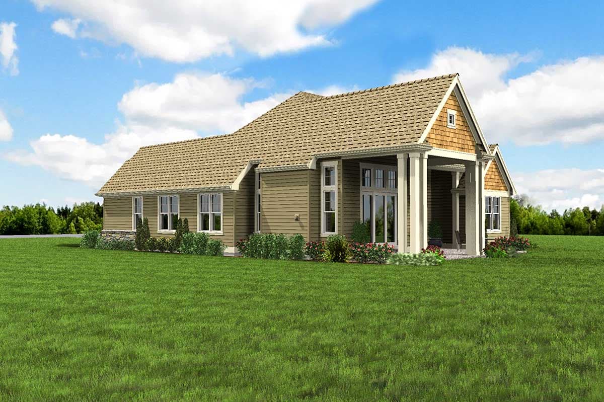Plan 69538AM: 3-Bed Craftsman House Plan with Flex Room and Optional Bonus - 2200 Sq Ft - Image #10 - Country, Craftsman, Northwest