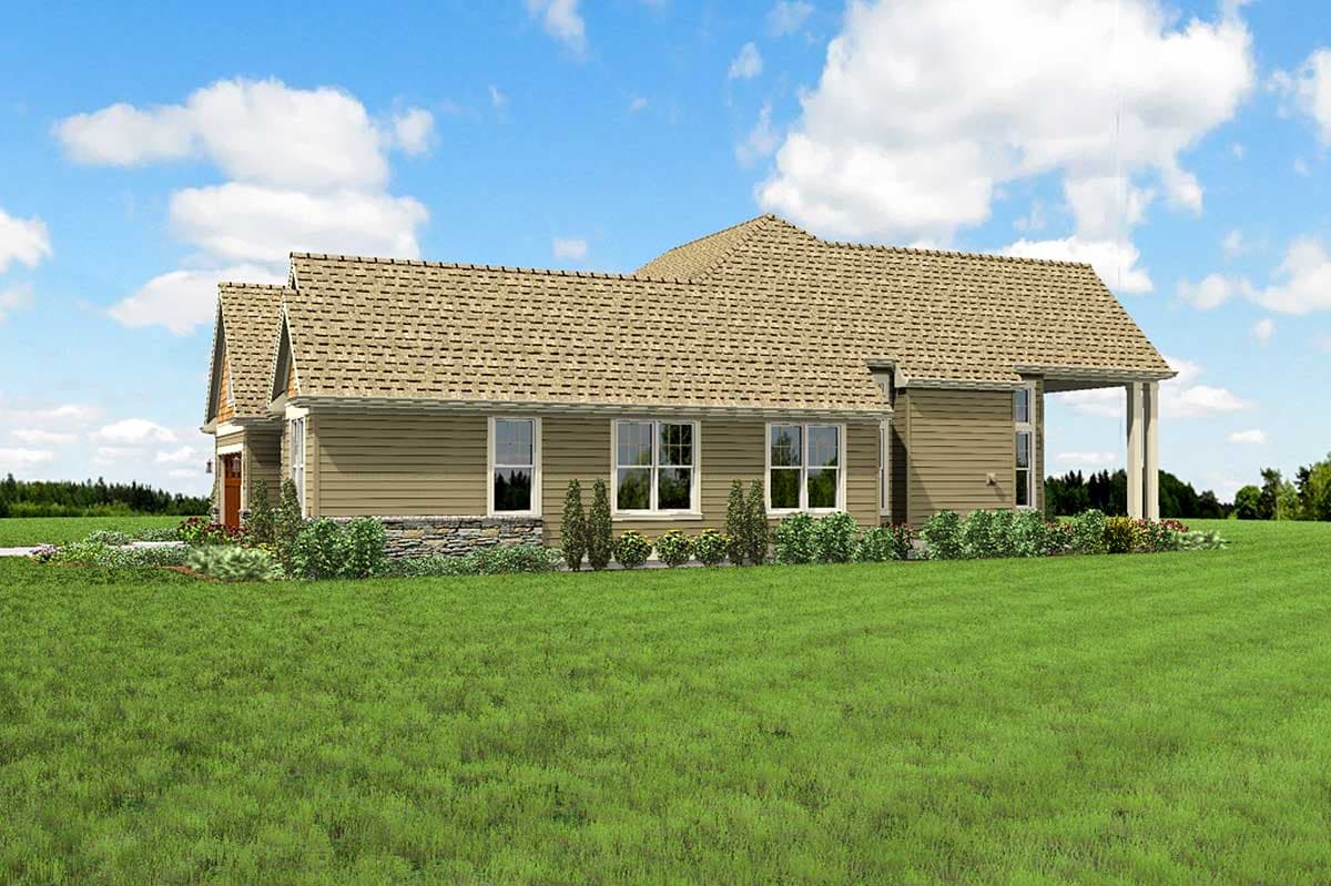 Plan 69538AM: 3-Bed Craftsman House Plan with Flex Room and Optional Bonus - 2200 Sq Ft - Image #12 - Country, Craftsman, Northwest