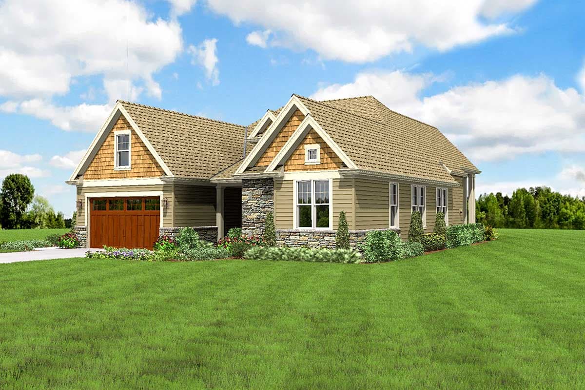 Plan 69538AM: 3-Bed Craftsman House Plan with Flex Room and Optional Bonus - 2200 Sq Ft - Image #13 - Country, Craftsman, Northwest