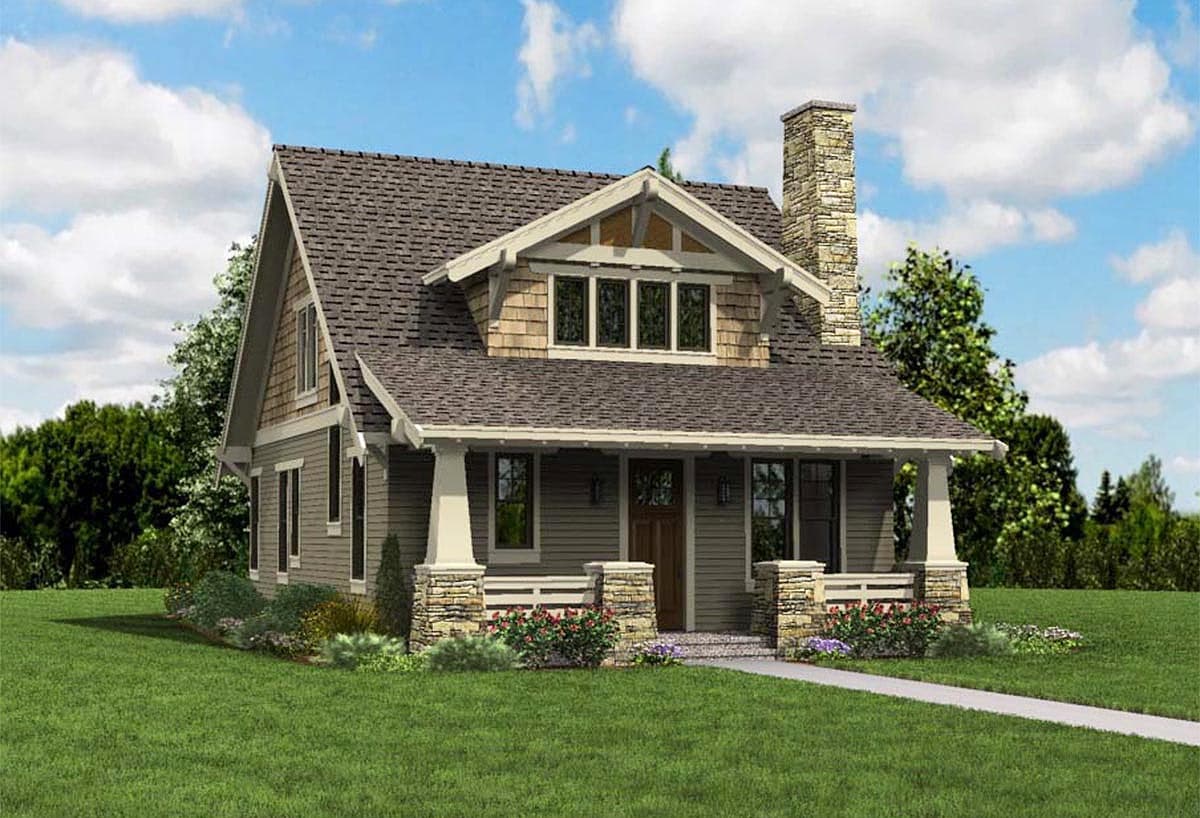 Plan 69541AM: Bungalow With Open Floor Plan & Loft - Image #6 - Bungalow, Cottage, Craftsman, Northwest, Rustic