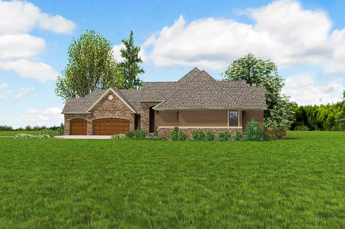 Plan 69543AM: Vaulted Master Classic - Image #10 - European, Traditional
