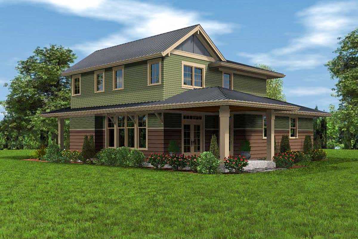 Plan 69544AM: Craftsman With Flex Room On Main - Image #9 - Craftsman, Northwest