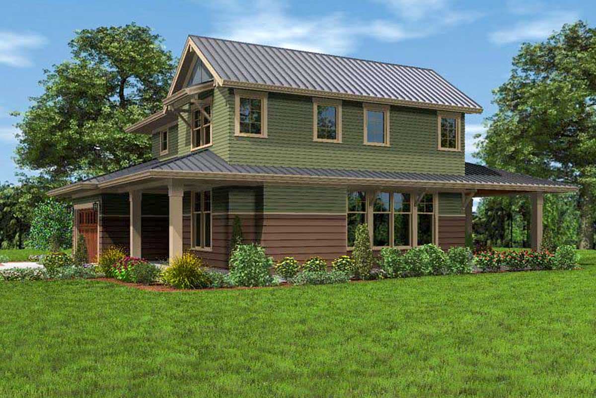 Plan 69544AM: Craftsman With Flex Room On Main - Image #11 - Craftsman, Northwest
