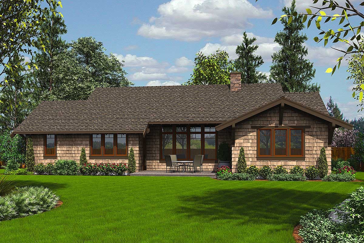 Plan 69545AM: Rustic Craftsman With Shed Dormer - Image #22 - Craftsman, Mountain, Northwest, Ranch
