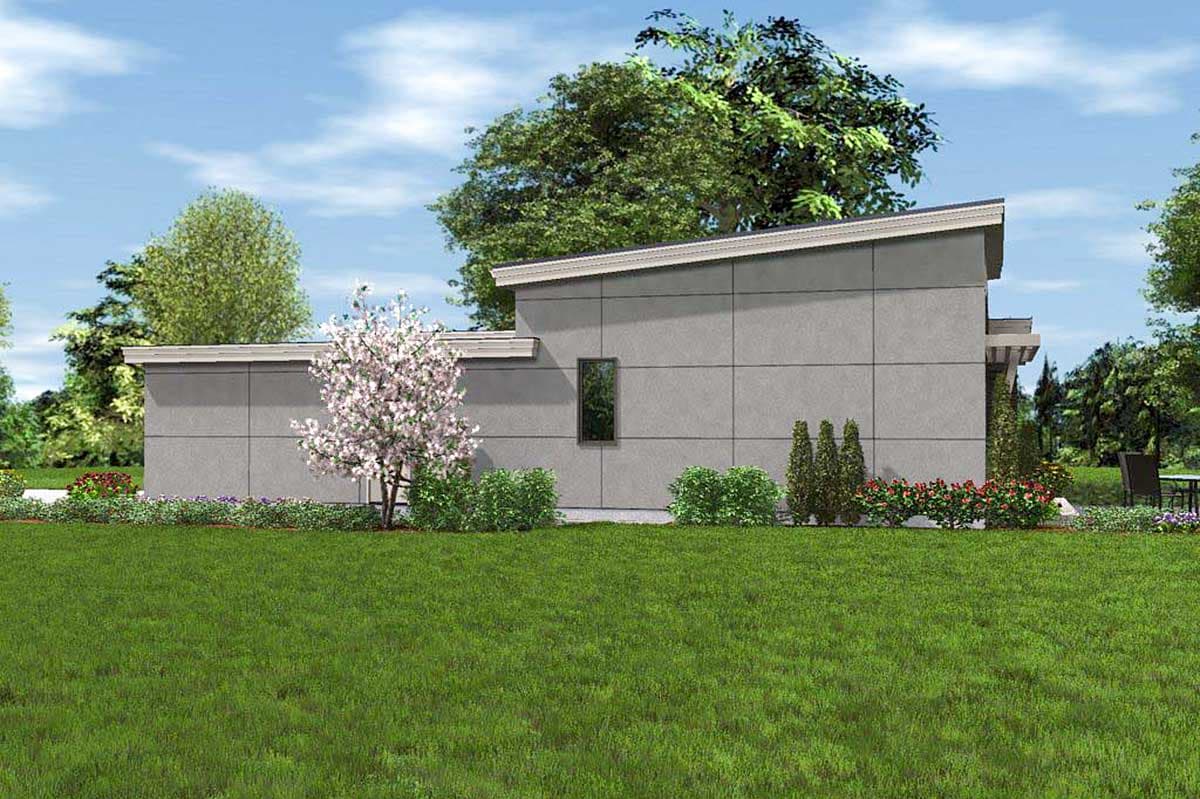 Plan 69547AM: One Story Contemporary For A Small Lot - Image #10 - Contemporary, Mid Century Modern, Northwest, Ranch, Vacation