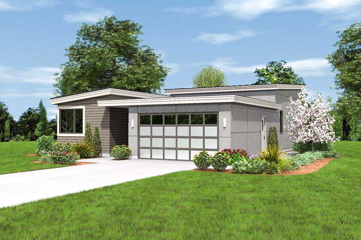 Plan 69547AM: One Story Contemporary For A Small Lot - Image #12 - Contemporary, Mid Century Modern, Northwest, Ranch, Vacation