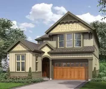 Narrow Lot Craftsman Home Plan