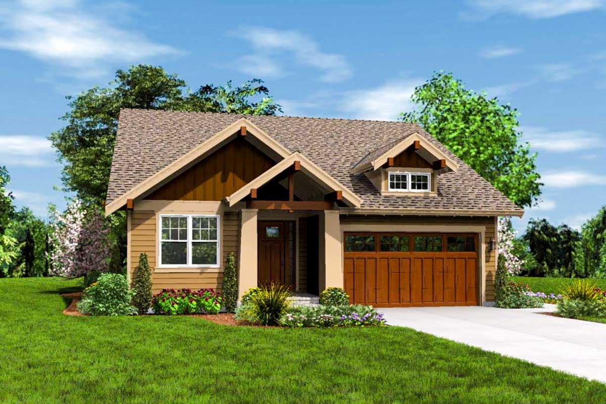 Plan 69554AM: 3 Bedroom Craftsman Ranch Home Plan - 1529 Sq Ft - Image #4 - Cottage, Craftsman, Northwest, Ranch