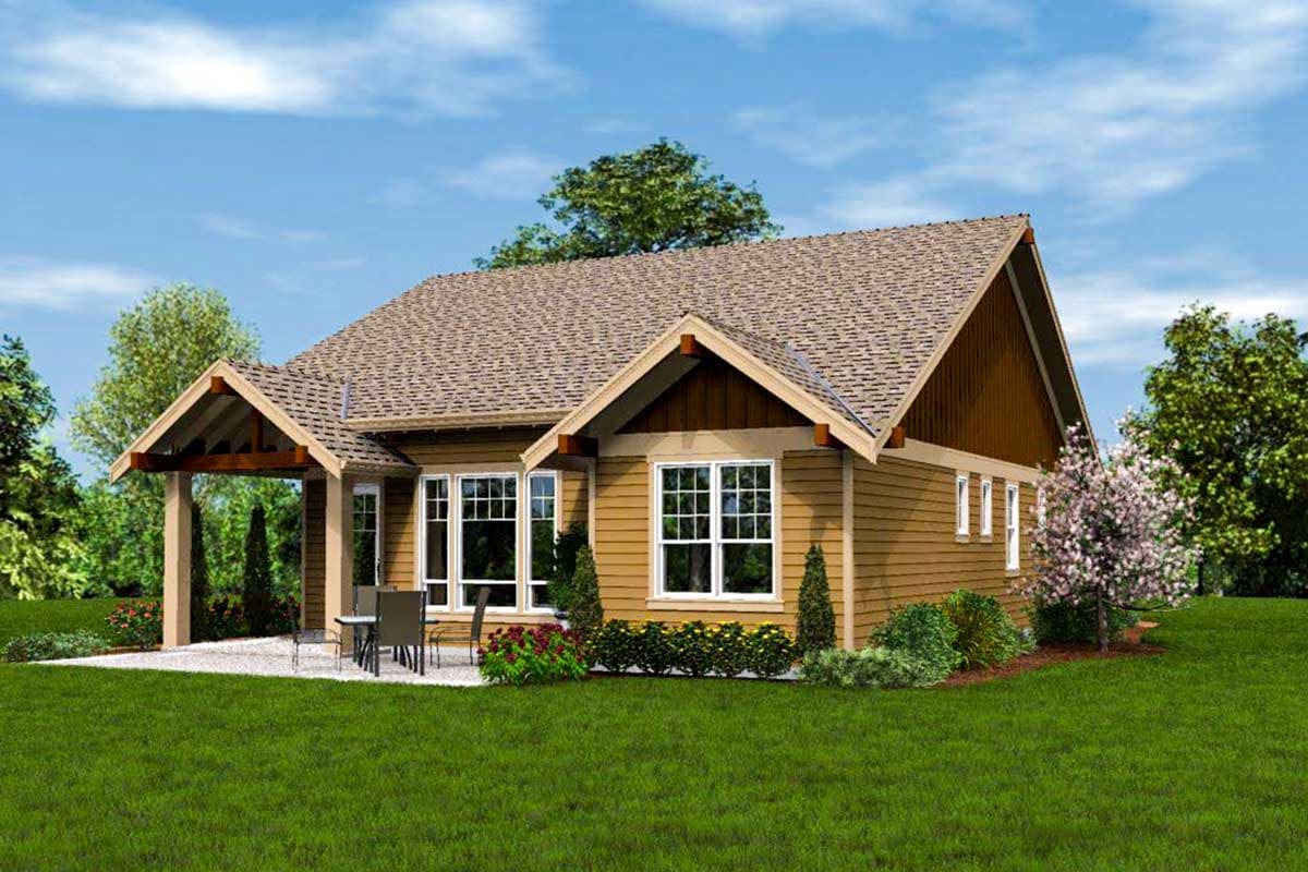 Plan 69554AM: 3 Bedroom Craftsman Ranch Home Plan - 1529 Sq Ft - Image #9 - Cottage, Craftsman, Northwest, Ranch