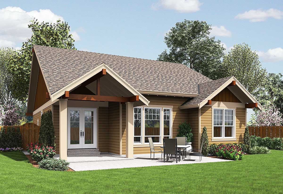 Plan 69554AM: 3 Bedroom Craftsman Ranch Home Plan - 1529 Sq Ft - Image #10 - Cottage, Craftsman, Northwest, Ranch