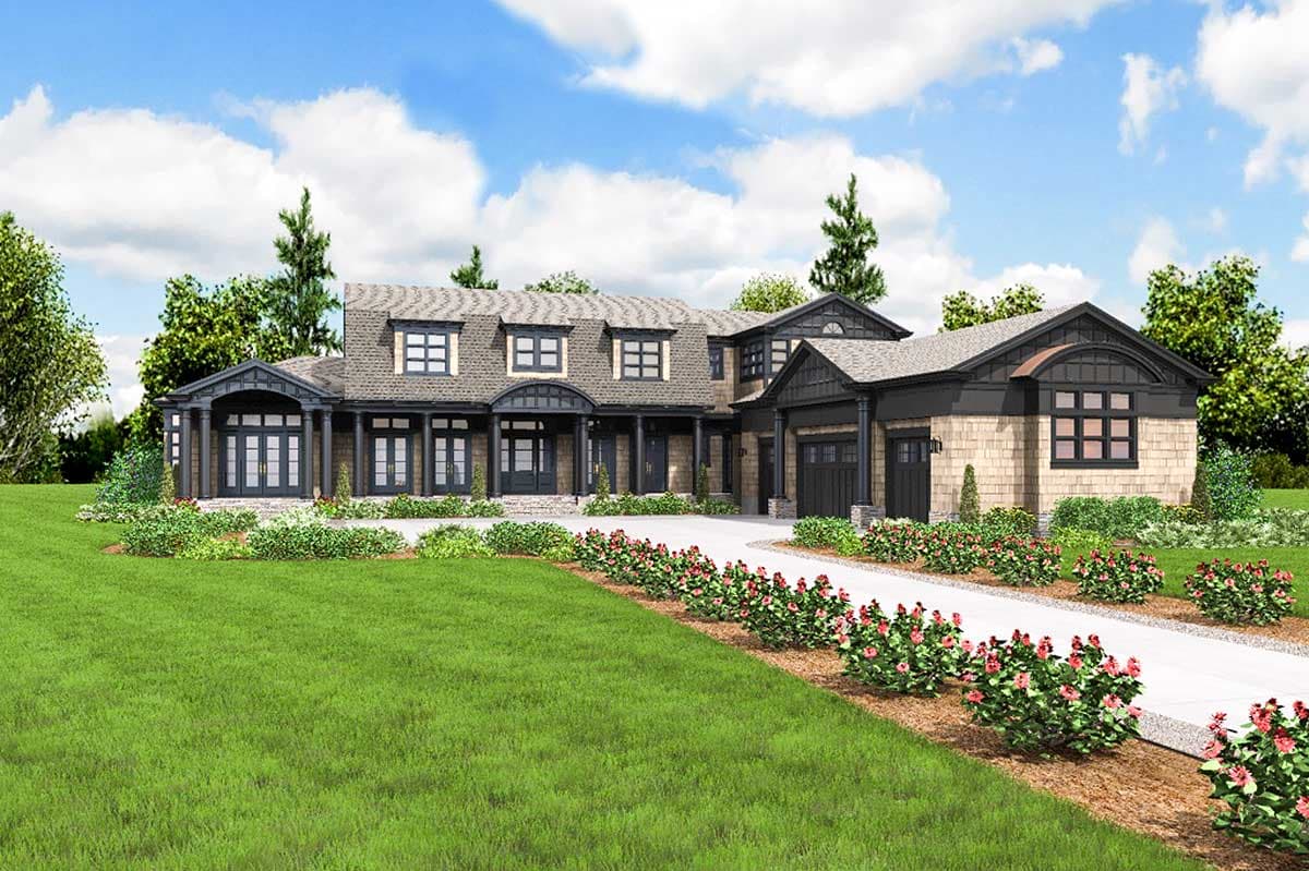Plan 69580AM: Northwest Home with Hobby Room and Wine Cellar - Image #59 - Craftsman, Northwest, Shingle