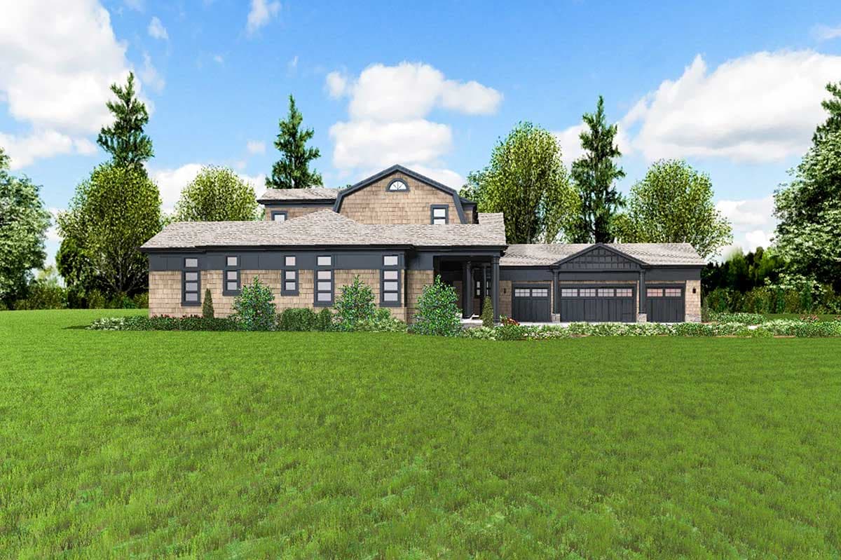 Plan 69580AM: Northwest Home with Hobby Room and Wine Cellar - Image #61 - Craftsman, Northwest, Shingle