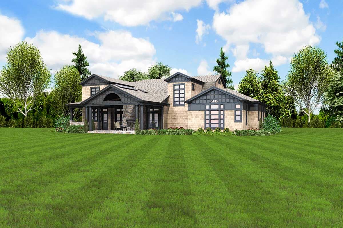 Plan 69580AM: Northwest Home with Hobby Room and Wine Cellar - Image #63 - Craftsman, Northwest, Shingle