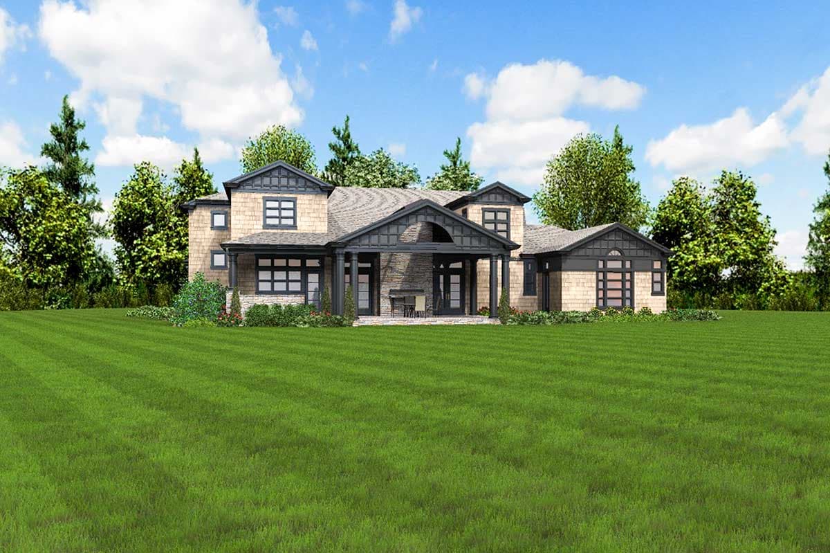Plan 69580AM: Northwest Home with Hobby Room and Wine Cellar - Image #64 - Craftsman, Northwest, Shingle