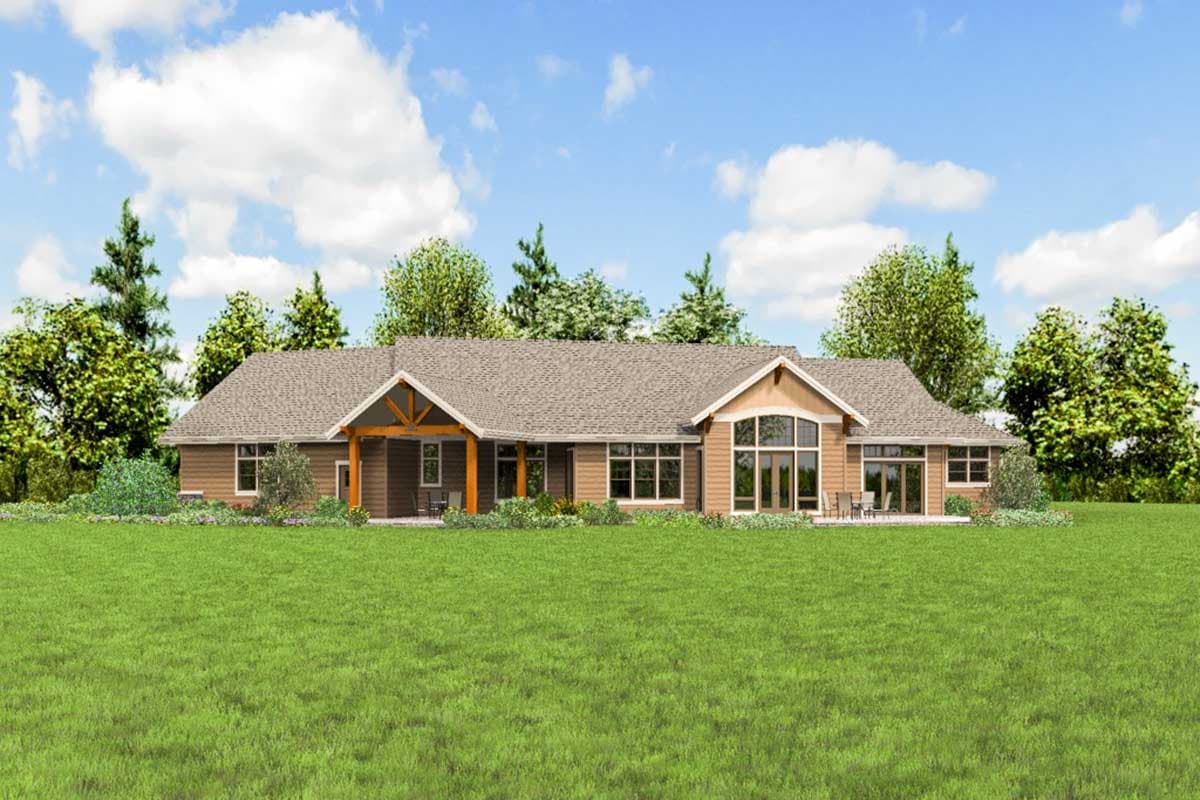 Plan 69582AM: Beautiful One-Story Craftsman House Plan - 2910 Sq Ft - Image #35 - Craftsman, Mountain, Northwest, Ranch