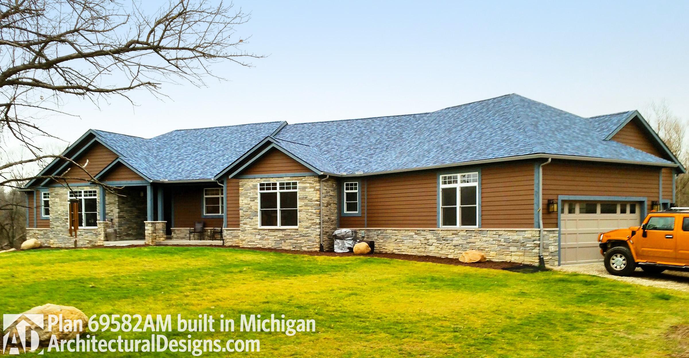 Plan 69582AM: Beautiful One-Story Craftsman House Plan - 2910 Sq Ft - Image #6 - Craftsman, Mountain, Northwest, Ranch