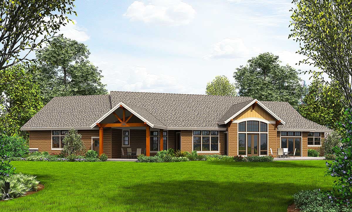 Plan 69582AM: Beautiful One-Story Craftsman House Plan - 2910 Sq Ft - Image #34 - Craftsman, Mountain, Northwest, Ranch